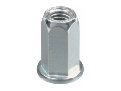 Tuerca remachable hexagonal de cabeza plana