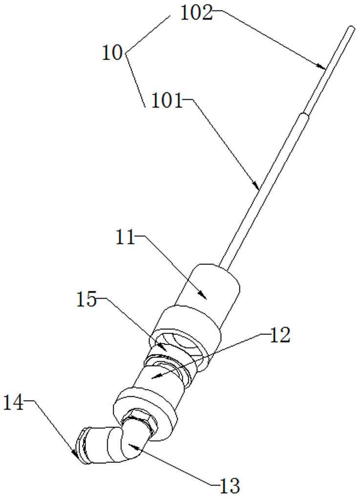 Un dispositivo automático de conteo y embalaje para sujetadores Dibujos del Resumen